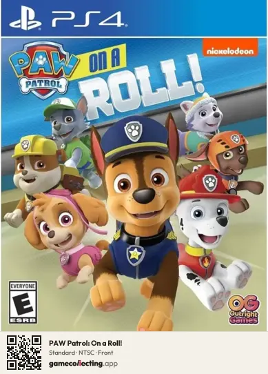 PAW Patrol: On a Roll! PlayStation 4, NTSC box front