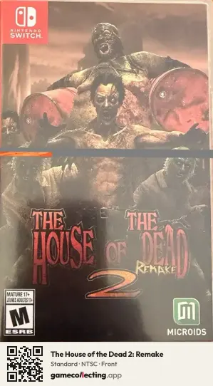 The House of the Dead 2: Remake Nintendo Switch, NTSC box front