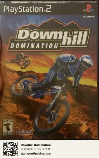 Downhill Domination PlayStation 2, NTSC box front