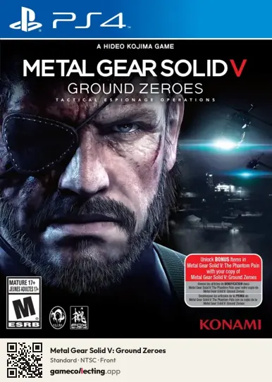 Metal Gear Solid V: Ground Zeroes PlayStation 4, NTSC box front