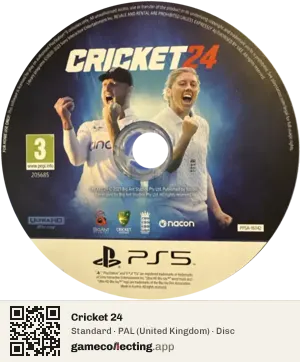 Cricket 24 PlayStation 5, PAL disc