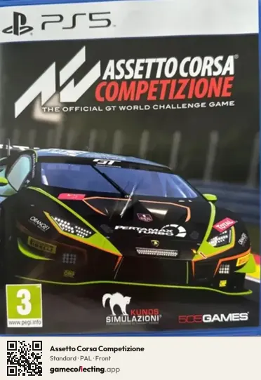 Assetto Corsa Competizione PlayStation 5, PAL box front
