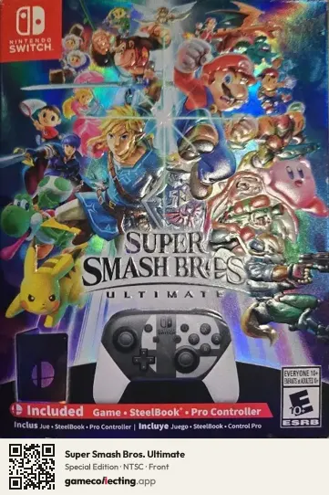 Super Smash Bros. Ultimate Nintendo Switch, NTSC box front
