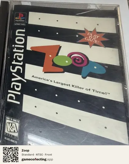 Zoop PlayStation, NTSC box front