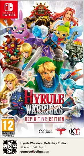 Hyrule Warriors: Definitive Edition Nintendo Switch, PAL box front