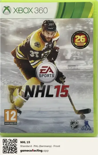 NHL 15 Xbox 360, Germany box front