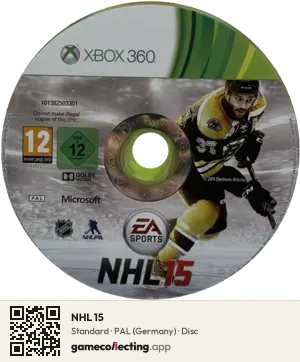 NHL 15 Xbox 360, PAL disc