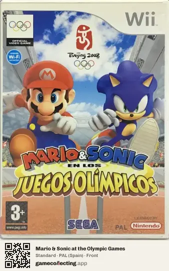 Mario & Sonic at the Olympic Games Nintendo Wii, Spain box front