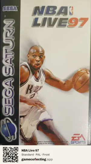 NBA Live 97 Sega Saturn, PAL box front