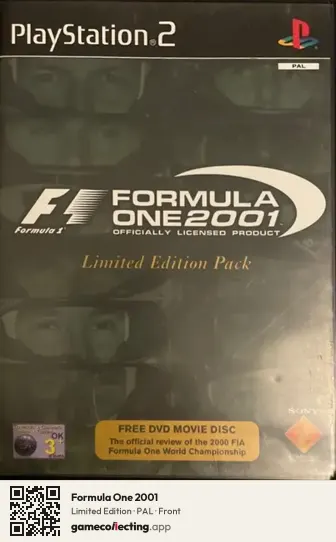Formula One 2001 PlayStation 2, PAL box front