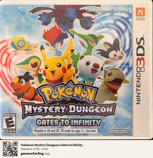 Pokémon Mystery Dungeon: Gates to Infinity Nintendo 3DS, NTSC box front