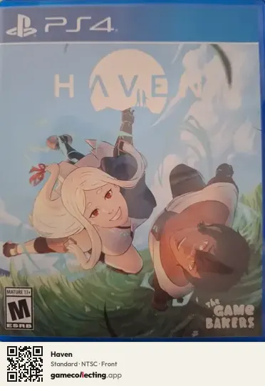 Haven PlayStation 4, NTSC box front