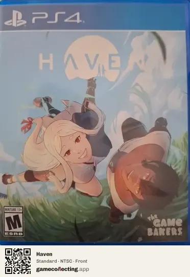 Haven PlayStation 4, NTSC box front