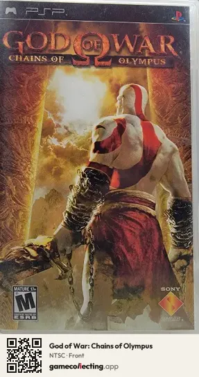 God of War: Chains of Olympus PlayStation Portable, NTSC box front