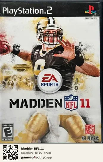 Madden NFL 11 PlayStation 2, NTSC box front