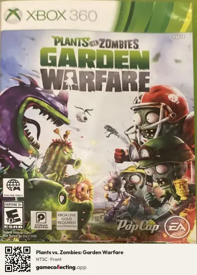 Plants vs. Zombies: Garden Warfare Xbox 360, NTSC box front