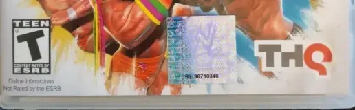 WWE All Stars, the ESRB box on its front
