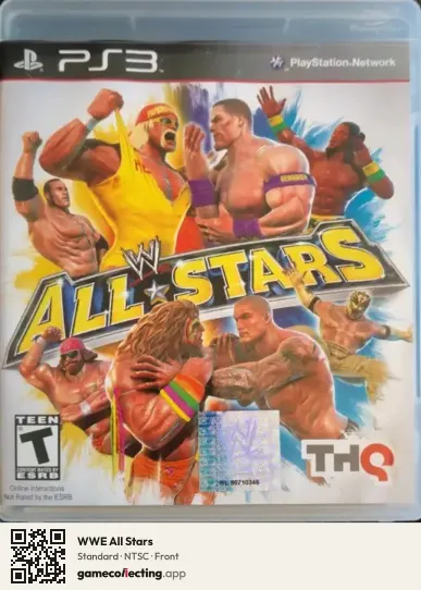 WWE All Stars PlayStation 3, NTSC box front