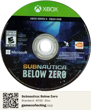 Subnautica: Below Zero Xbox Series X, NTSC disc