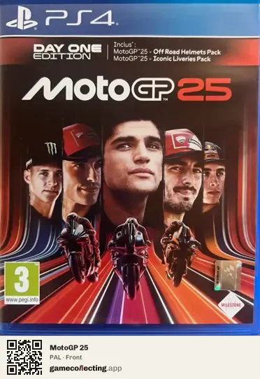 MotoGP 25 PlayStation 4, PAL box front