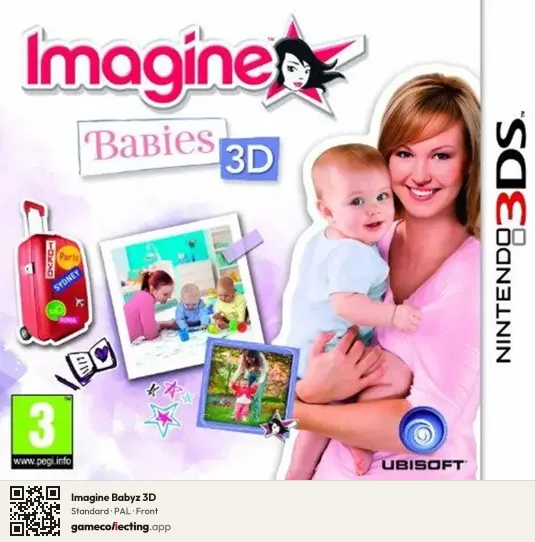 Imagine Babyz 3D Nintendo 3DS, PAL box front