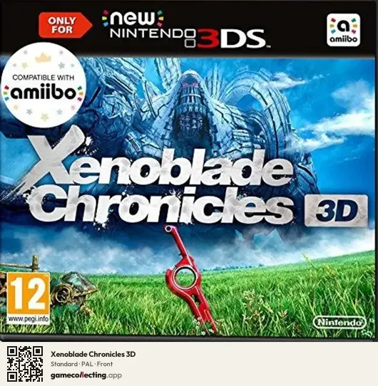 Xenoblade Chronicles 3D Nintendo 3DS, PAL box front
