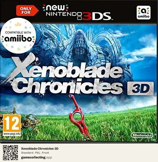 Xenoblade Chronicles 3D Nintendo 3DS, PAL box front