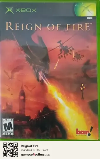 Reign of Fire Xbox, NTSC box front