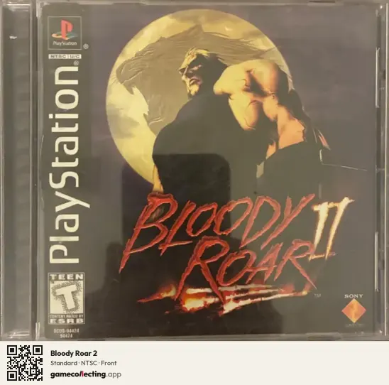 Bloody Roar 2 PlayStation, NTSC box front