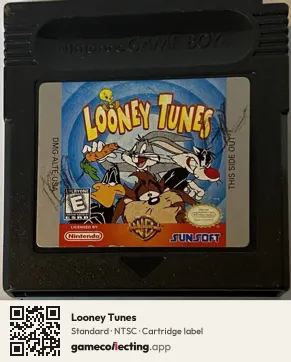 Looney Tunes Game Boy Color, NTSC cartridge label
