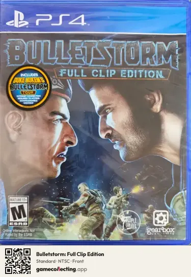 Bulletstorm: Full Clip Edition PlayStation 4, NTSC box front