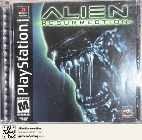 Alien Resurrection PlayStation, NTSC box front