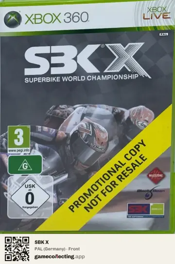 SBK X Xbox 360, Germany box front