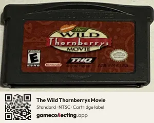 The Wild Thornberrys Movie Game Boy Advance, NTSC cartridge label