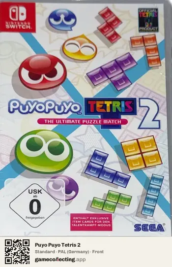 Puyo Puyo Tetris 2 Nintendo Switch, Germany box front