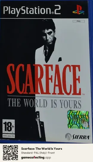 Scarface: The World Is Yours PlayStation 2, Italy box front