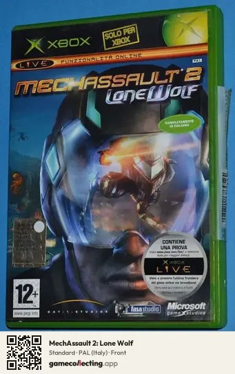 MechAssault 2: Lone Wolf Xbox, Italy box front