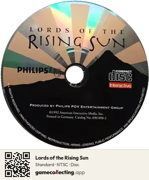 Lords of the Rising Sun Philips CD-i, NTSC disc