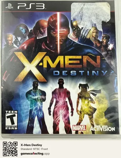 X-Men: Destiny PlayStation 3, NTSC box front