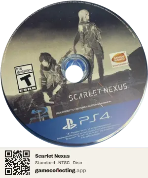 Scarlet Nexus PlayStation 4, NTSC disc