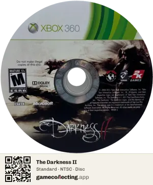 The Darkness II Xbox 360, NTSC disc