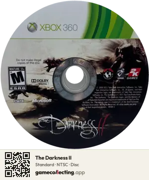 The Darkness II Xbox 360, NTSC disc