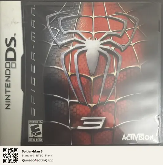 Spider-Man 3 Nintendo DS, NTSC box front