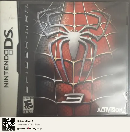 Spider-Man 3 Nintendo DS, NTSC box front