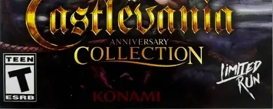 Castlevania Anniversary Collection, the ESRB box on its front