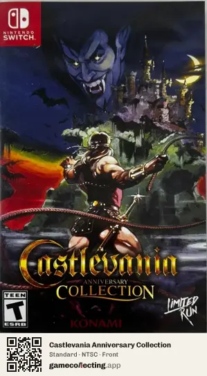 Castlevania Anniversary Collection Nintendo Switch, NTSC box front