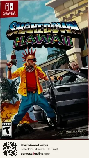 Shakedown: Hawaii Nintendo Switch, NTSC box front