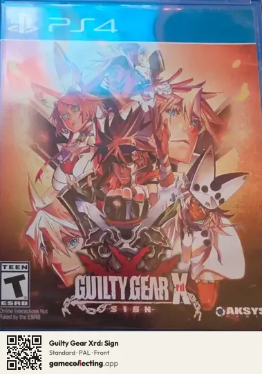 Guilty Gear Xrd: Sign PlayStation 4, PAL box front