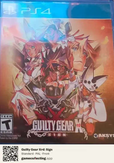 Guilty Gear Xrd: Sign PlayStation 4, PAL box front