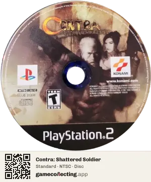 Contra: Shattered Soldier PlayStation 2, NTSC disc
